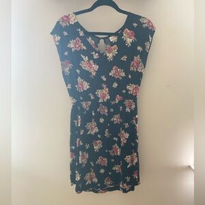 Mossimo Floral Black Dress